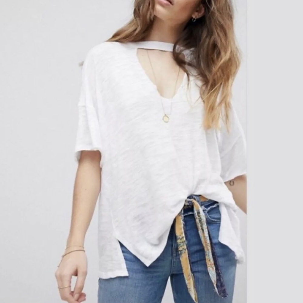 Free People “Jordan” Cutout Shirt